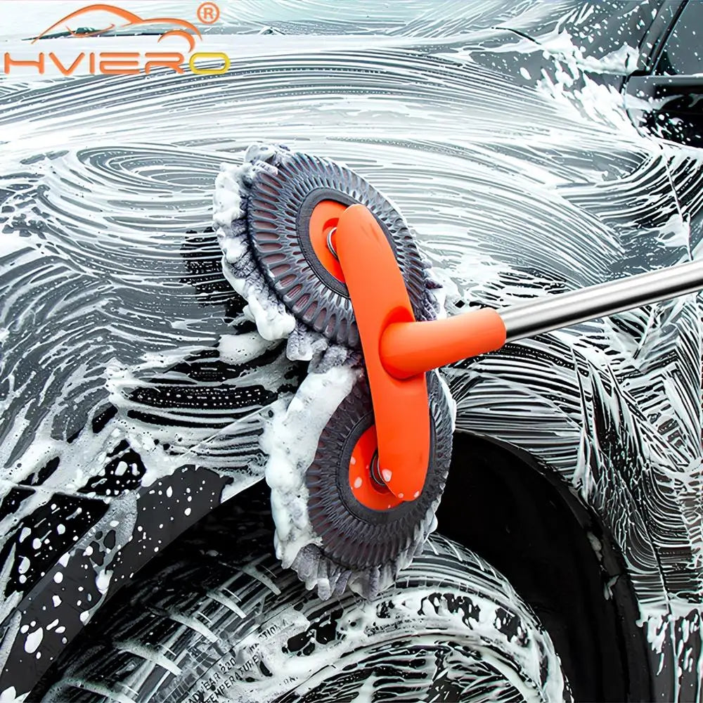 Microfibre Brush Sponge with Extended Handle