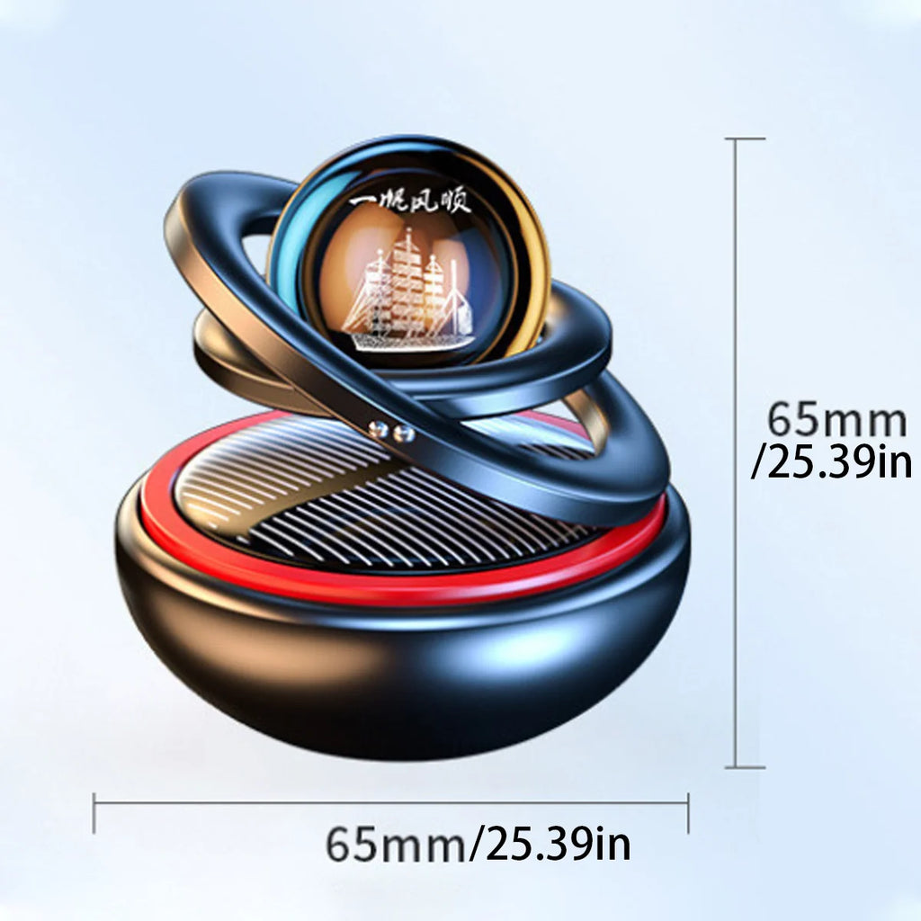 Car Solar Powered Crystal Ball Perfume Starry Sky Aromatherapy Automobile Interior Fragrance Dashboard Decoration