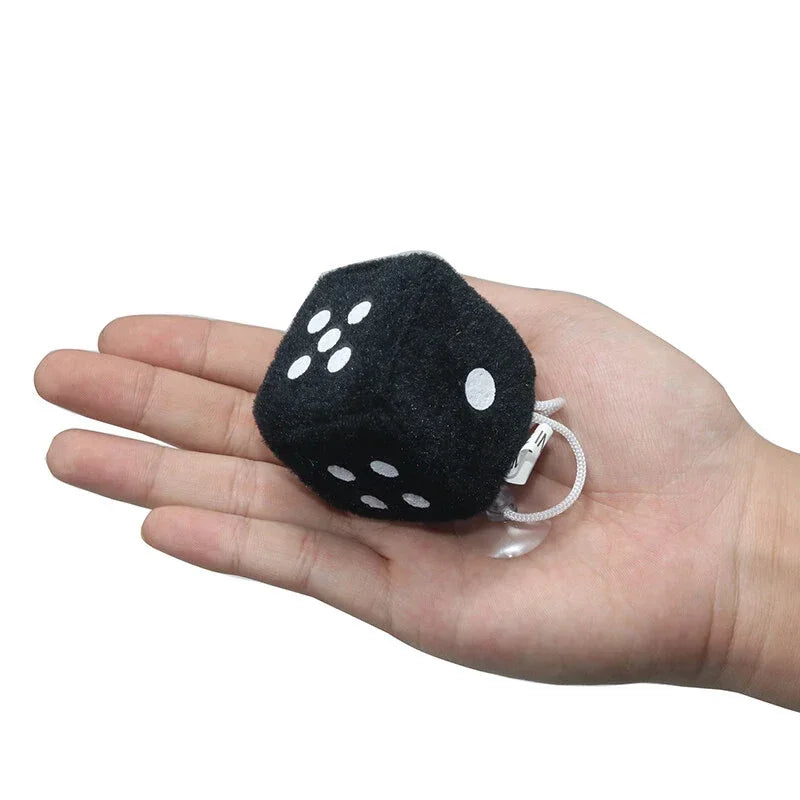 Car Pendant Colourful Plush Dice Popular Rear View Mirror Charms Ornaments