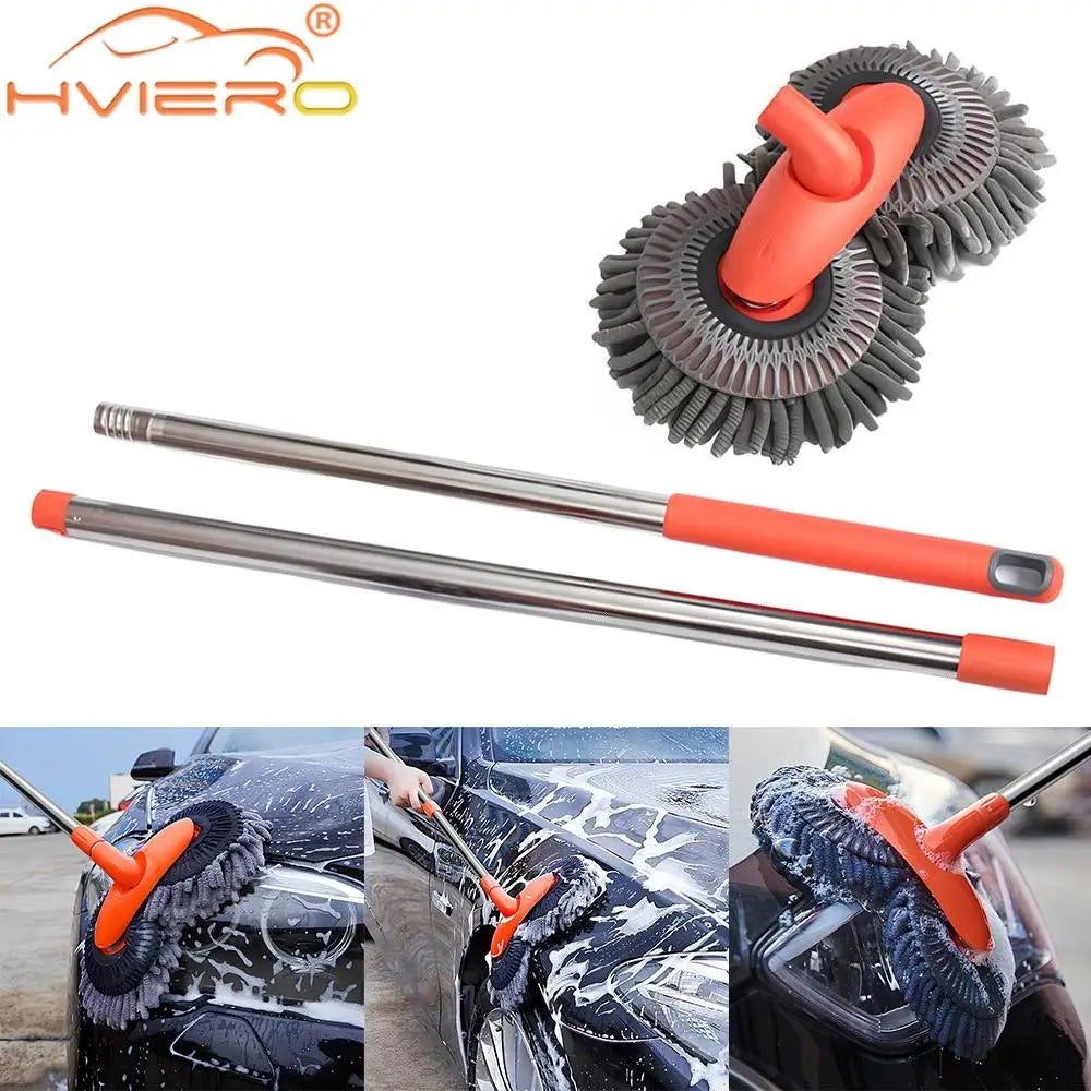 Microfibre Brush Sponge with Extended Handle