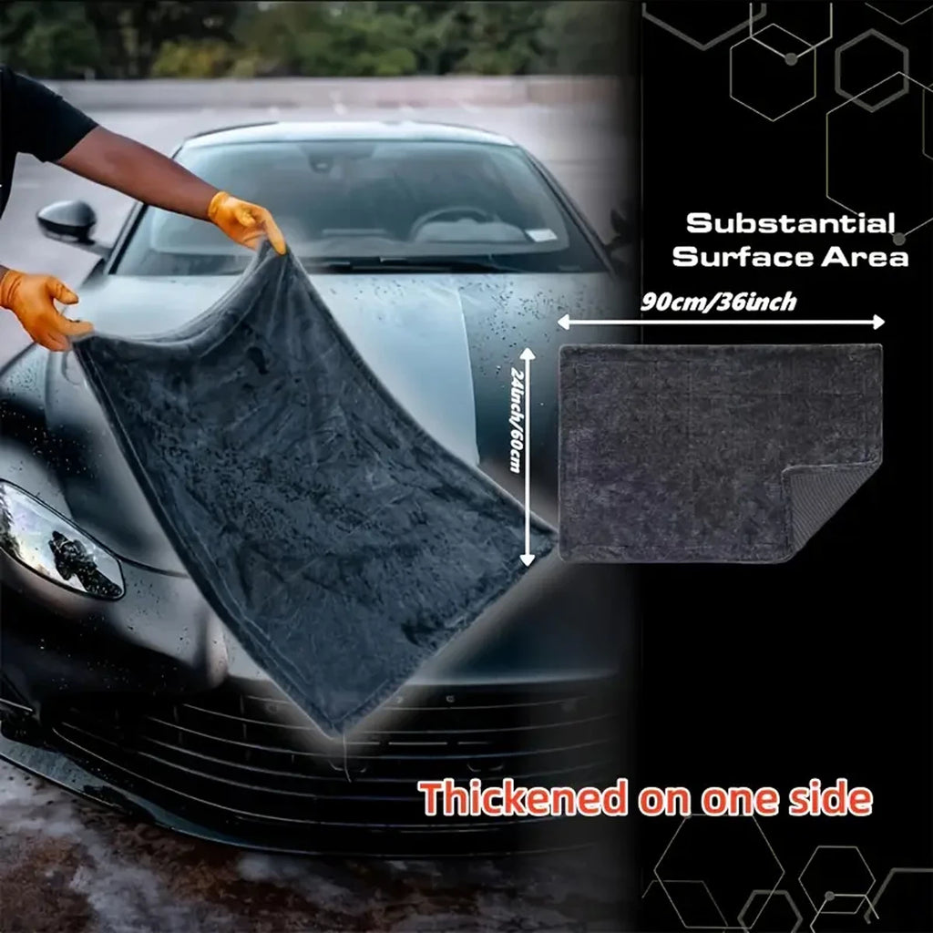 Dark Grey Microfibre Cloth for the Perfect Wash