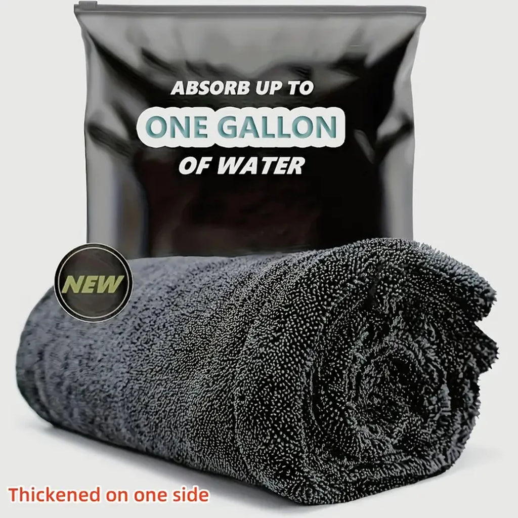 Dark Grey Microfibre Cloth for the Perfect Wash