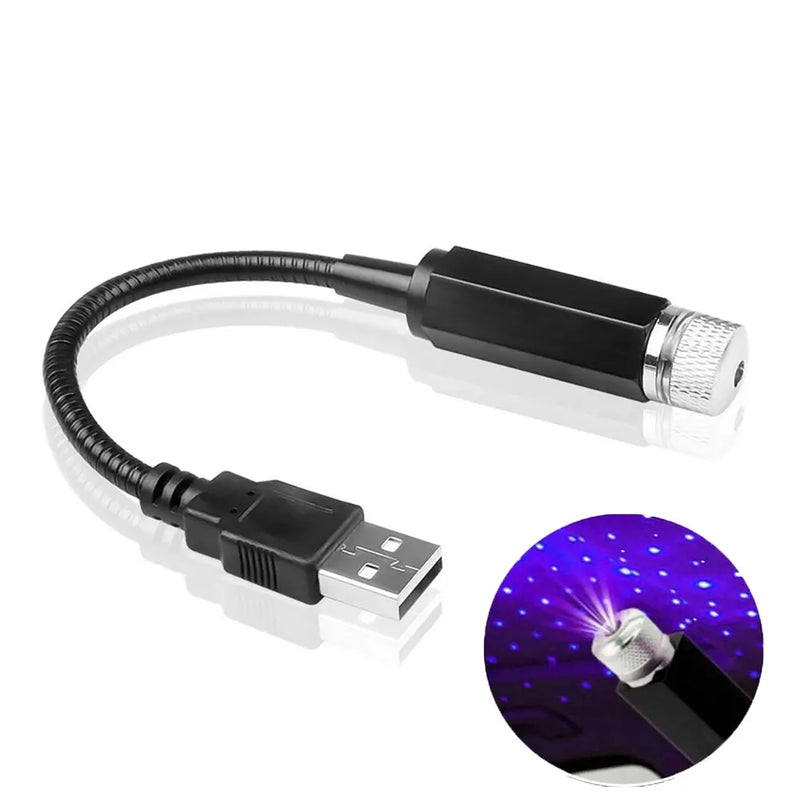 Mini LED Car Roof Star Night Light Projector Atmosphere Galaxy Lamp USB Decorative Adjustable for Auto Roof Room Decor