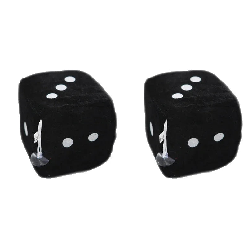 Car Pendant Colourful Plush Dice Popular Rear View Mirror Charms Ornaments