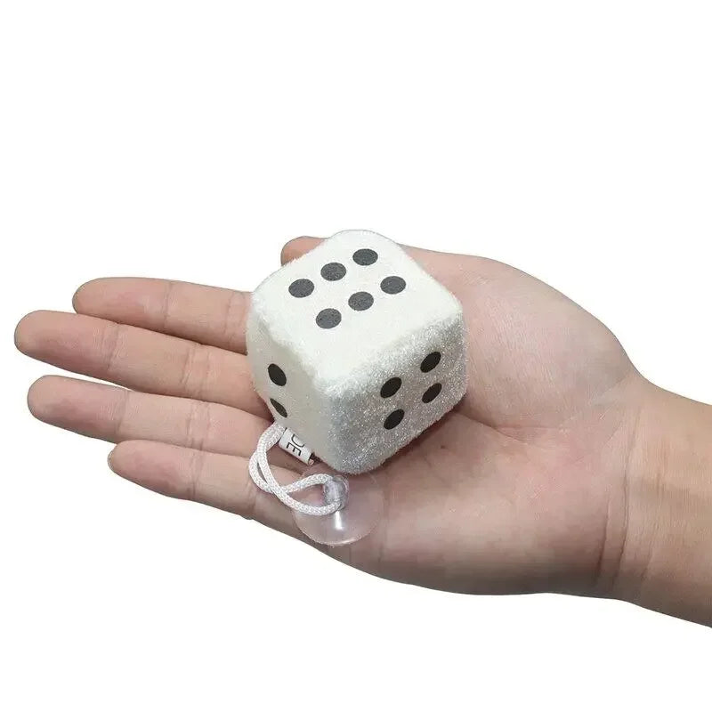 Car Pendant Colourful Plush Dice Popular Rear View Mirror Charms Ornaments