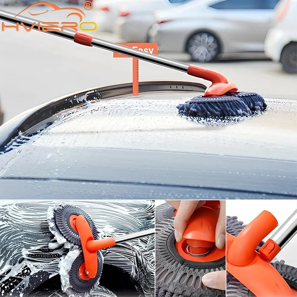 Microfibre Brush Sponge with Extended Handle