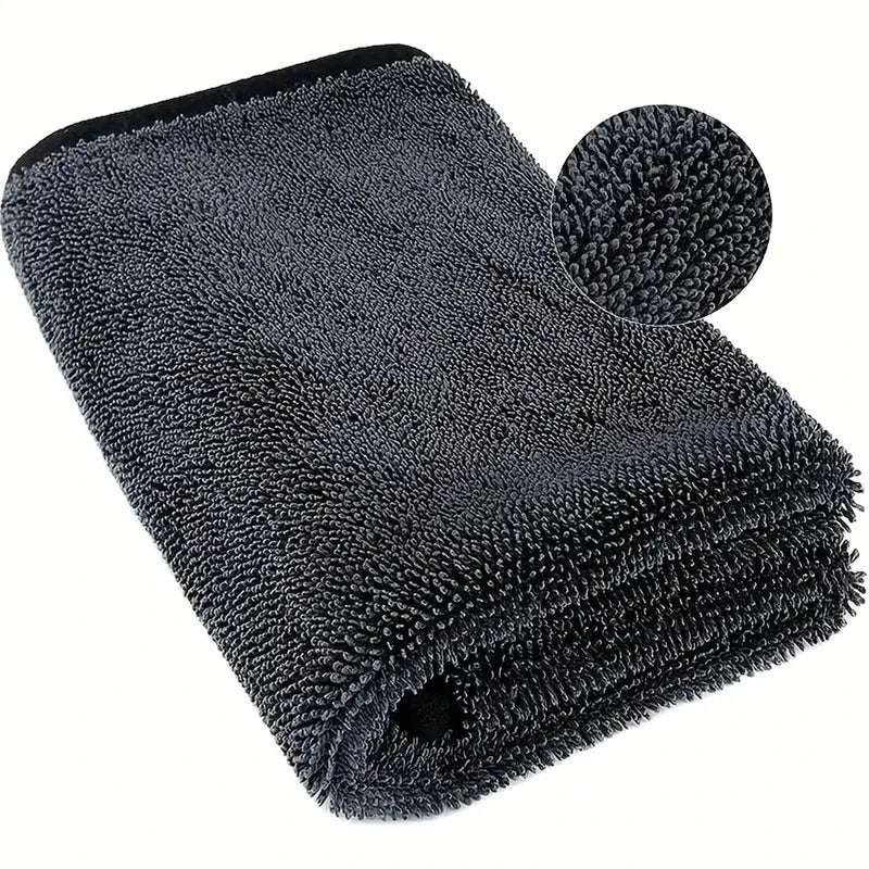 Dark Grey Microfibre Cloth for the Perfect Wash