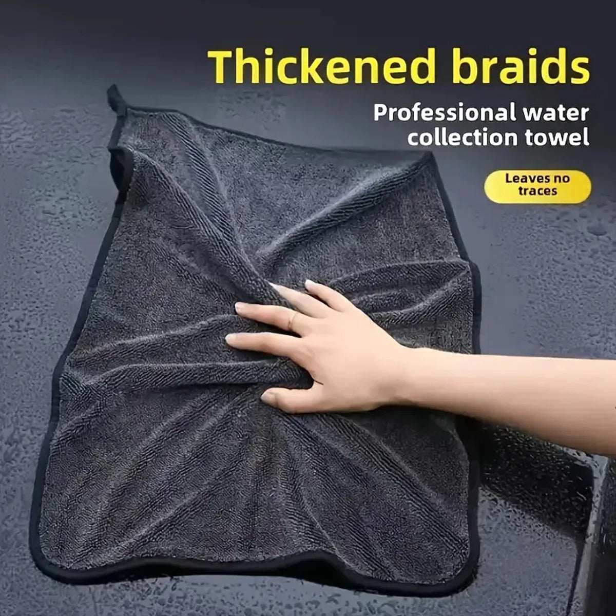 Dark Grey Microfibre Cloth for the Perfect Wash